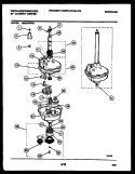 TRANSMISSION PARTS Diagram and Parts List for SM230PXD1  Frigidaire Washer