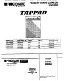 COVER Diagram and Parts List for TWX233RBD2  Tappan Washer
