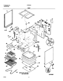 BODY Diagram and Parts List for FEF355AWF  Frigidaire Range