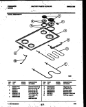COOKTOP AND BROILER PARTS Diagram and Parts List for REG433MNW3  Frigidaire Range