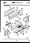 BACKGUARD Diagram and Parts List for REGS39WNW1  Frigidaire Range
