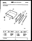 DRAWER PARTS Diagram and Parts List for GPG38BNL1  Frigidaire Range