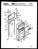 DOOR PARTS Diagram and Parts List for TSI180EN0W  Kelvinator Refrigerator