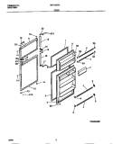DOOR Diagram and Parts List for MRT15CNCD4  Frigidaire Refrigerator