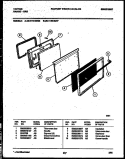 DOOR PARTS Diagram and Parts List for 30-1149-00-07  Tappan Range