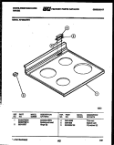 COOKTOP PARTS Diagram and Parts List for KF330JDD4  Frigidaire Range