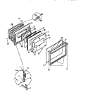 DOOR Diagram and Parts List for KS860GDK1  Frigidaire Range