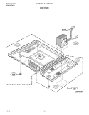 BASE PLATE Diagram and Parts List for GLMB186CB1  Frigidaire Microwave