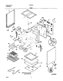 BODY Diagram and Parts List for FEF352AUF  Frigidaire Range