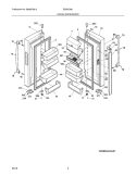 FRESH FOOD DOOR Diagram and Parts List for E23BC68JPS0  Electrolux Refrigerator