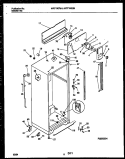 CABINET PARTS Diagram and Parts List for WRT19GRAD0  Frigidaire Refrigerator