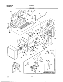 ICE MAKER Diagram and Parts List for FRS20ZRGWA  Frigidaire Refrigerator