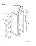 REFRIGERATOR DOOR Diagram and Parts List for GRS23F5AW6  Gibson Refrigerator