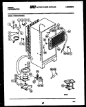 SYSTEM AND AUTOMATIC DEFROST PARTS Diagram and Parts List for RD14F2WW2A  Gibson Refrigerator