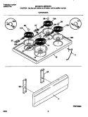 TOP / DRAWER Diagram and Parts List for MEF303PGDY  Frigidaire Range