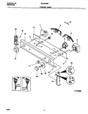 CONTROL PANEL Diagram and Parts List for MLXE42REW3  Frigidaire Washer Dryer Combo