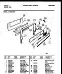 BACKGUARD Diagram and Parts List for 30-2549-00-07  Tappan Range