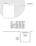 COVER Diagram and Parts List for CDB600KS0A  Crosley Dishwasher