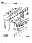 BACKGUARD Diagram and Parts List for GEF357CBSA  Gibson Range