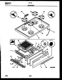 COOKTOP AND BROILER DRAWER PARTS Diagram and Parts List for 30-1149-00-11  Tappan Range