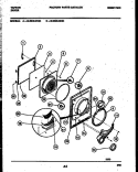 DOOR PARTS Diagram and Parts List for 49-2848-23-04  Tappan Dryer