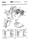 CONDENSER Diagram and Parts List for CDH15E1  Frigidaire Dehumidifier