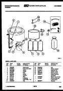 MOTOR, TRANSMISSION AND DRIVE PARTS Diagram and Parts List for LA800JXH5  Frigidaire Washer
