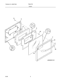 DOORS Diagram and Parts List for FGB24T3ESC  Frigidaire Wall Oven