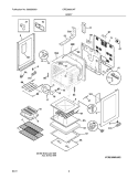 BODY Diagram and Parts List for CRE3880LWF  Crosley Range