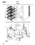 SYSTEM Diagram and Parts List for TFU09M4EW0  Tappan Freezer