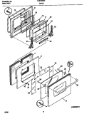 DOOR Diagram and Parts List for FEB789WCCG  Frigidaire Wall Oven