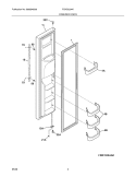 FREEZER DOOR Diagram and Parts List for FGHS2334KE0  Frigidaire Refrigerator