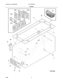 CABINET Diagram and Parts List for GLFC2528FW0  Frigidaire Freezer