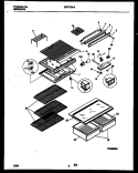 SHELVES AND SUPPORTS Diagram and Parts List for GRT17DHAD0  Gibson Refrigerator