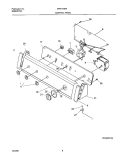 CONTROL PANEL Diagram and Parts List for SWS1549AQ0  Westinghouse Washer