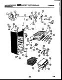 CABINET PARTS Diagram and Parts List for RT174ZCD1  Frigidaire Refrigerator