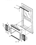 WINDOW MOUNTING PARTS Diagram and Parts List for GAC053T7A2  Gibson Air Conditioner