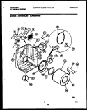CABINET AND COMPONENT PARTS Diagram and Parts List for FDE546RBS0  Frigidaire Dryer