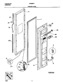 FREEZER DOOR Diagram and Parts List for FRS26ZPHD1  Frigidaire Refrigerator