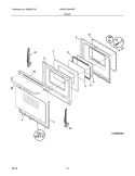 DOOR Diagram and Parts List for WWGF3004KWF  Westinghouse Range
