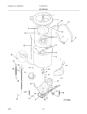 Part Location Diagram of 131557201 Frigidaire Outer Tub