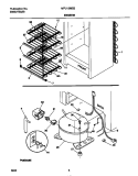 SYSTEM Diagram and Parts List for MFU12M2BW3  Frigidaire Freezer