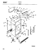 CABINET Diagram and Parts List for F44R21NGD1  Frigidaire Refrigerator