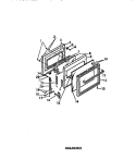 OVEN DOOR, PANELS (LOWER OVEN DOOR) Diagram and Parts List for REG74BCB0  Frigidaire Wall Oven