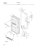 DOOR Diagram and Parts List for GFU17M6HW2  Gibson Freezer