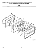 DOOR Diagram and Parts List for TGF365CHSB  Tappan Range