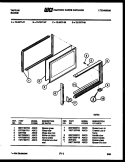 UPPER OVEN DOOR PARTS Diagram and Parts List for 72-3977-00-08  Tappan Range