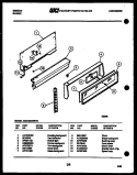 BACKGUARD Diagram and Parts List for CGC4M4WSTE  Gibson Range