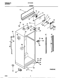 CABINET Diagram and Parts List for FRT18KRED1  Frigidaire Refrigerator