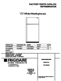 COVER Diagram and Parts List for FRT18NRHD0  Frigidaire Refrigerator